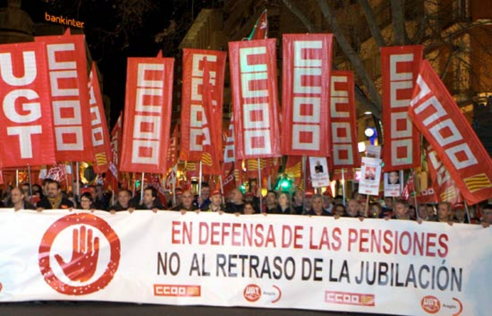 Los sindicatos se manifiestan contra la propuesta de alargar la jubilación a los 67 años | Ver