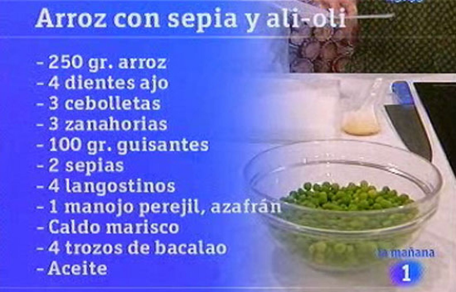 Saber cocinar - Arroz con sepia y ali-oli - RTVE Cocina | Ver