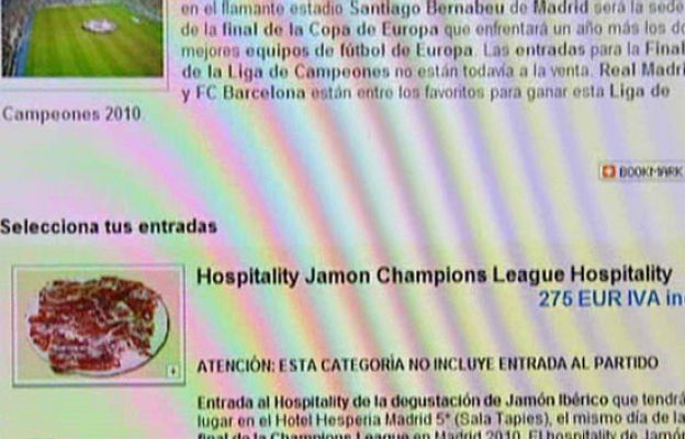 Champions League - Entradas por jamón
