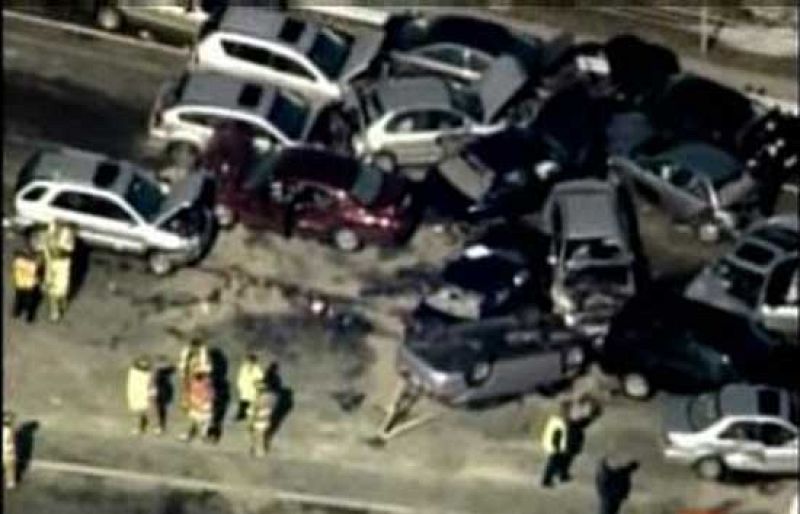 Colisión múltiple en una carretera de Wisconsin