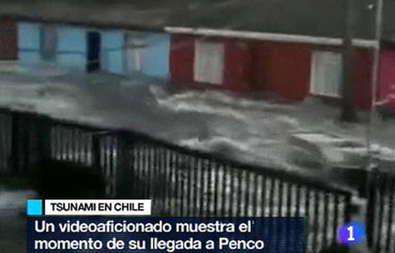 Imágenes del tsunami en Penco