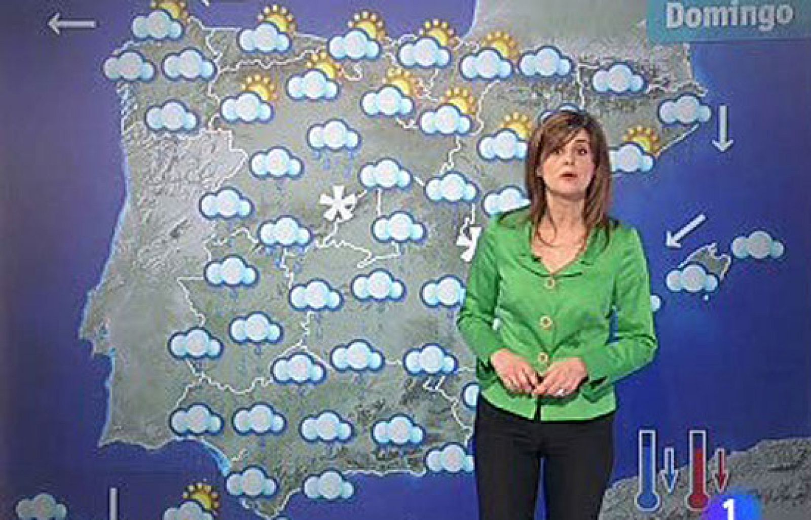 Frio y nieve para el domingo