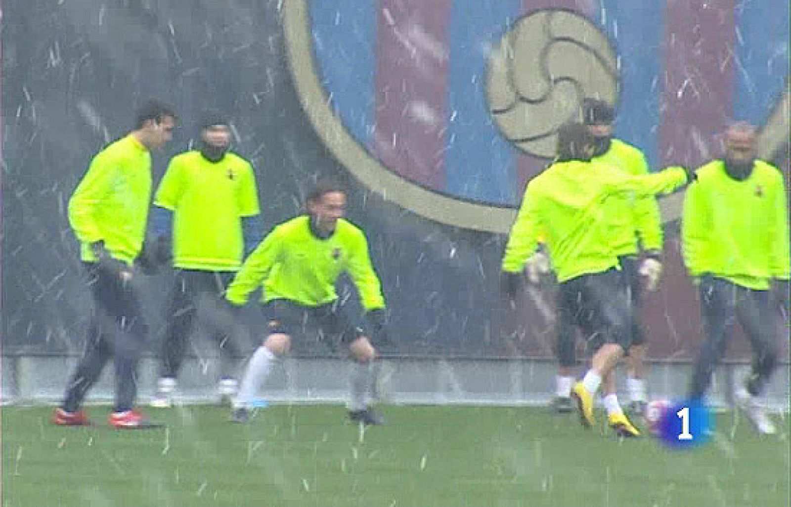 Entrenamiento blanco en Can Barça