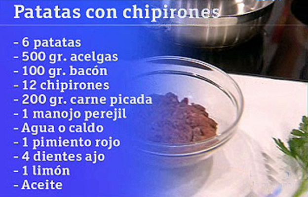RTVE Cocina - Patatas con chipirones y acelgas