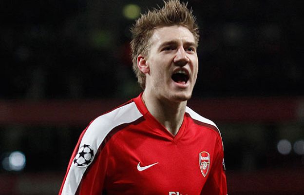 Champions League - Bendtner marca el 1-0