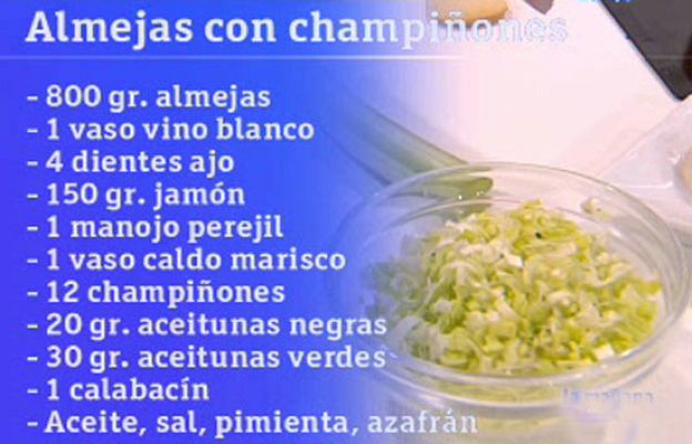 RTVE Cocina - Almejas al vino blanco