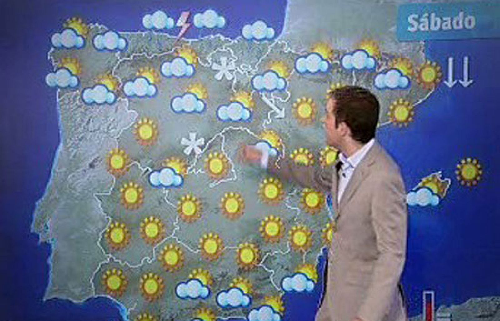 Frío y nieve en el norte