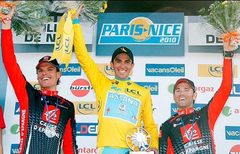 Alonso gana en su debut con Ferrari. Contador, Valverde y Luisle se suben al podio de la París Niza. Nadal vence su partido en Indian Wells. Ruth Beitia gana la plata en Doha.