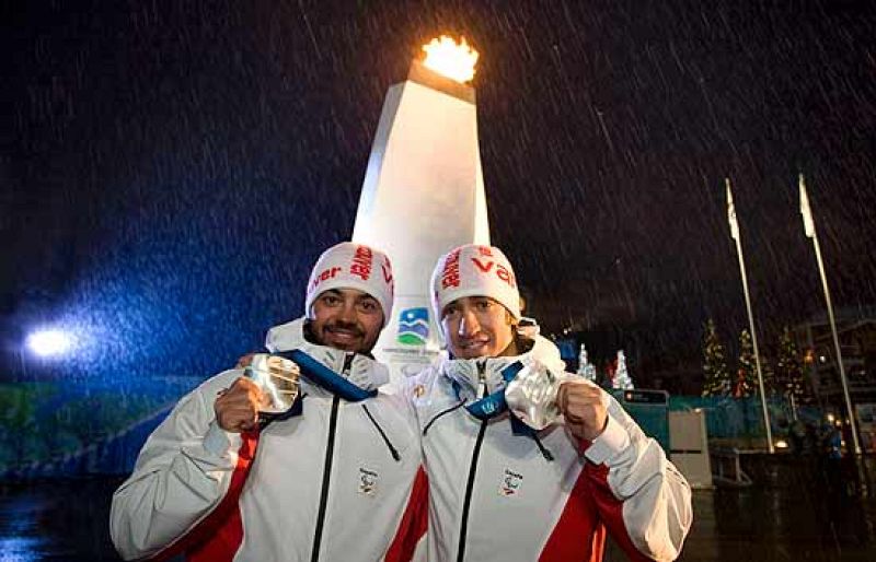Eslalom Masculino (2º Manga) Medalla de plata para el español Jon Santacana.