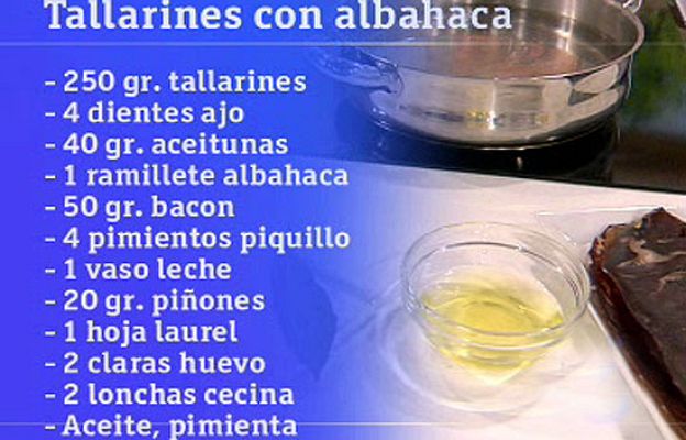 RTVE Cocina - Tallarines con albahaca