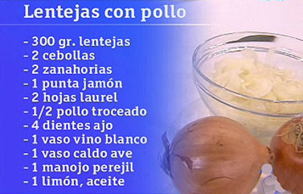 RTVE Cocina - Lentejas con pollo a la leonesa