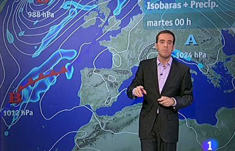 Chubascos débiles en toda la península