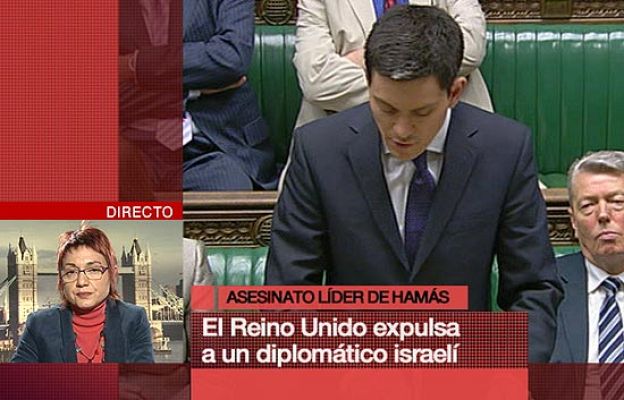  - Londres expulsa diplomático israelí