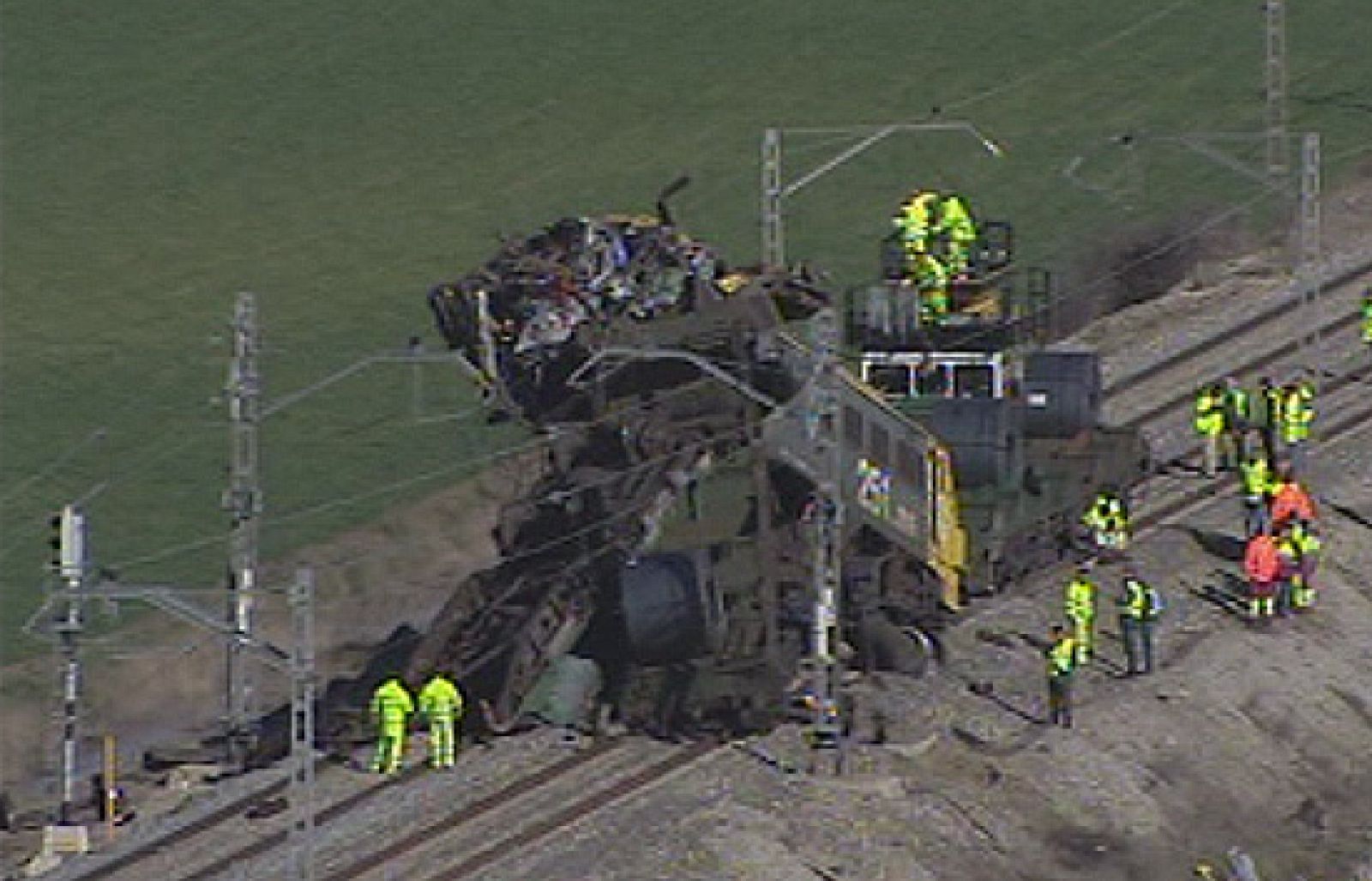 Muere un maquinista en un choque de trenes en Arévalo