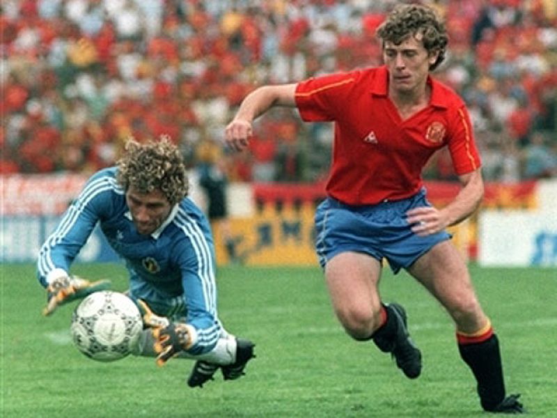 Exhibición del Buitre ante Dinamarca (México'86)