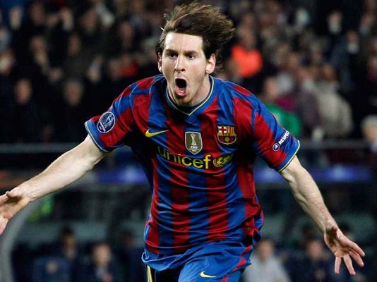 Champions League - Golazo de Messi (1-1)