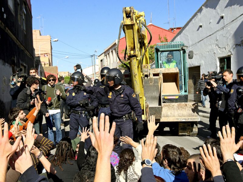 Carga policial en el Cabanyal