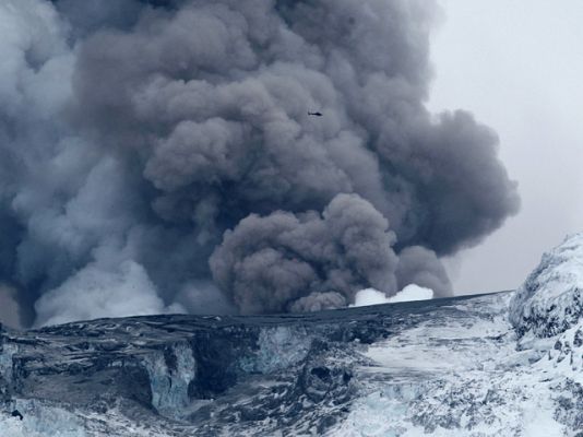  - La columna de humo es más pequeña