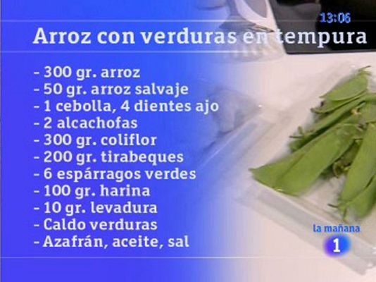 RTVE Cocina - Arroz con verduras en tempura