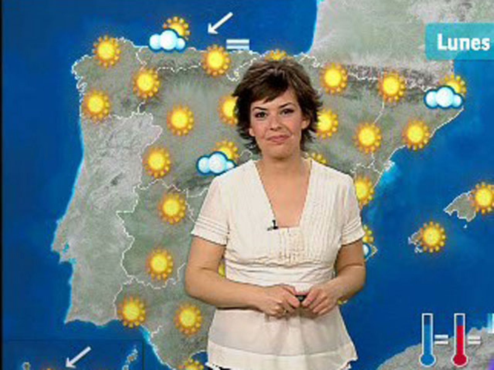 Nubosidad y chubascos débiles en la mitad norte de la Península