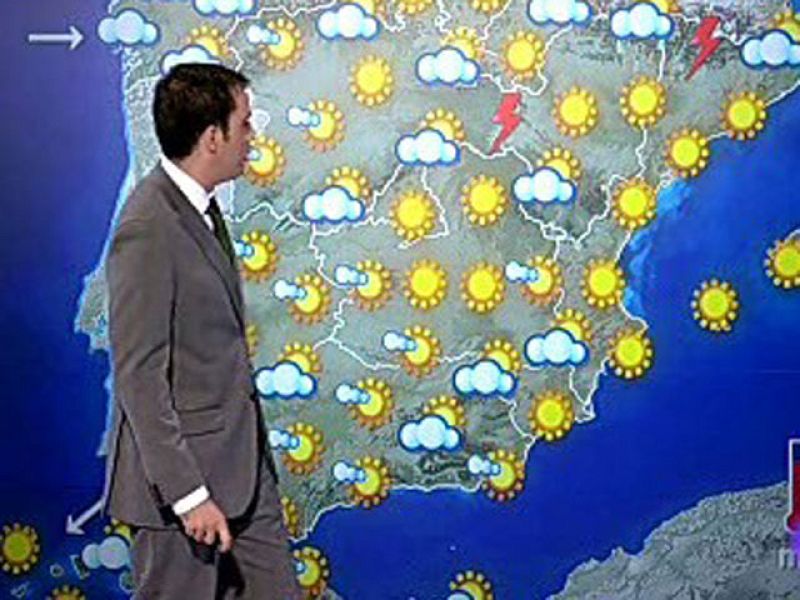 Intervalos nubosos con chubascos débiles sobre todo en el noreste