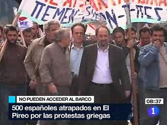  - 500 españoles atrapados en Grecia por una huelga