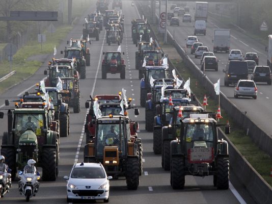  - Protesta de agricultores en París