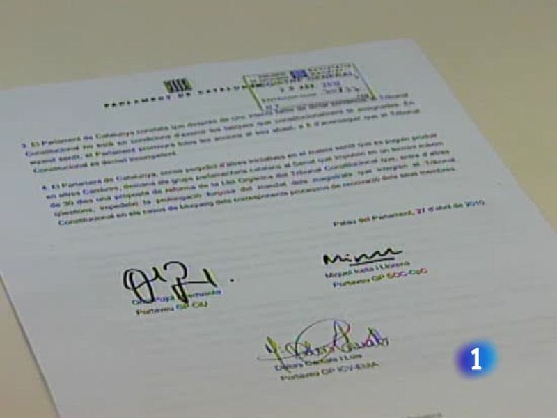 El Presidente catalán y el líder de CiU cierran el acuerdo para exigir la renovación del Tribunal Constitucional | Ver