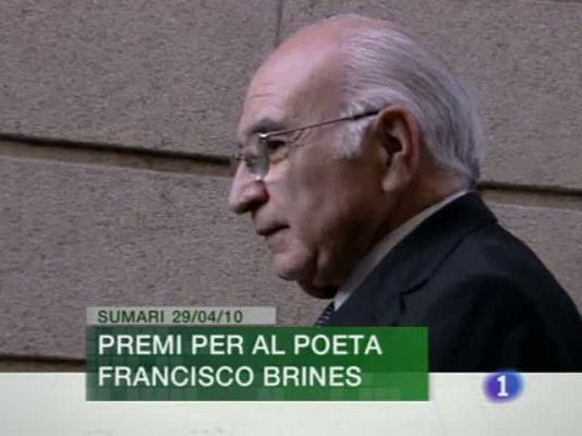 L'informatiu - Comunitat Valenciana - L'informatiu Comunitat Valenciana - 29/04/10