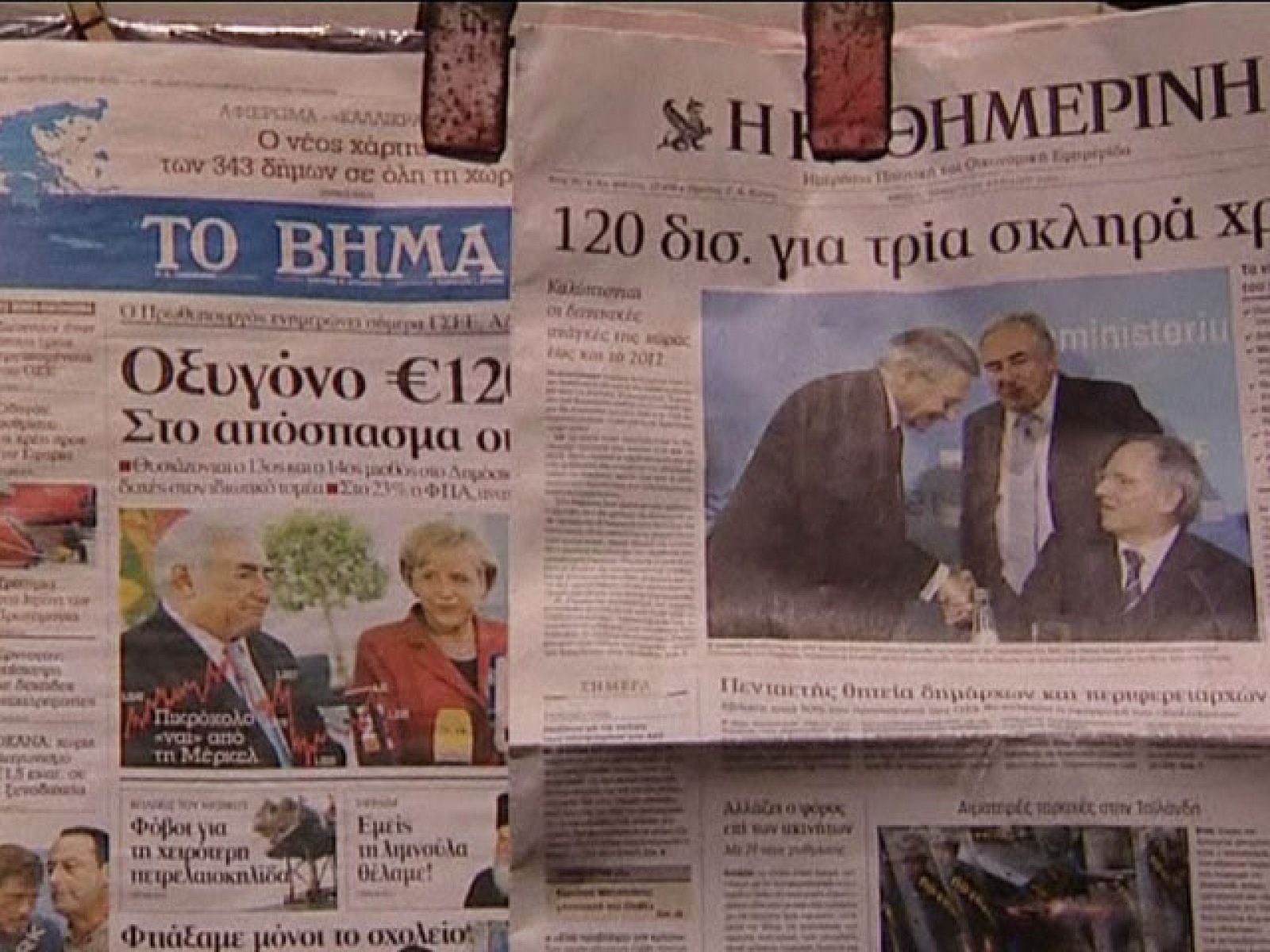 El gobierno griego ultima con los agentes sociales los detalles del plan a tres años con el que debe reducir su déficit | Ver