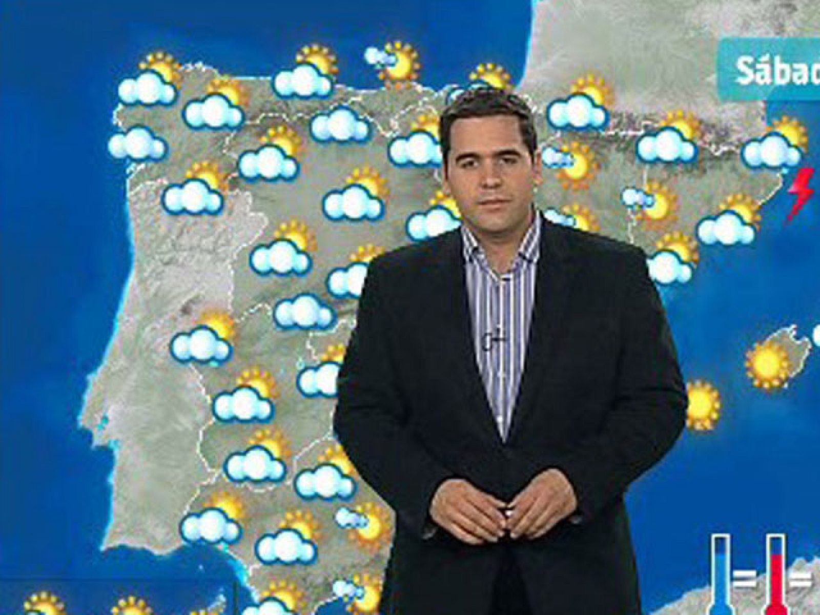 Cielos nubosos y posibilidad de lluvias débiles