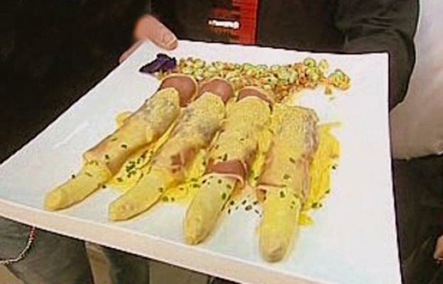 RTVE Cocina - Salteado de espárragos y habitas