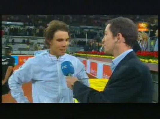 Madrid Open de Tenis - Nadal: "He mejorado mi juego"