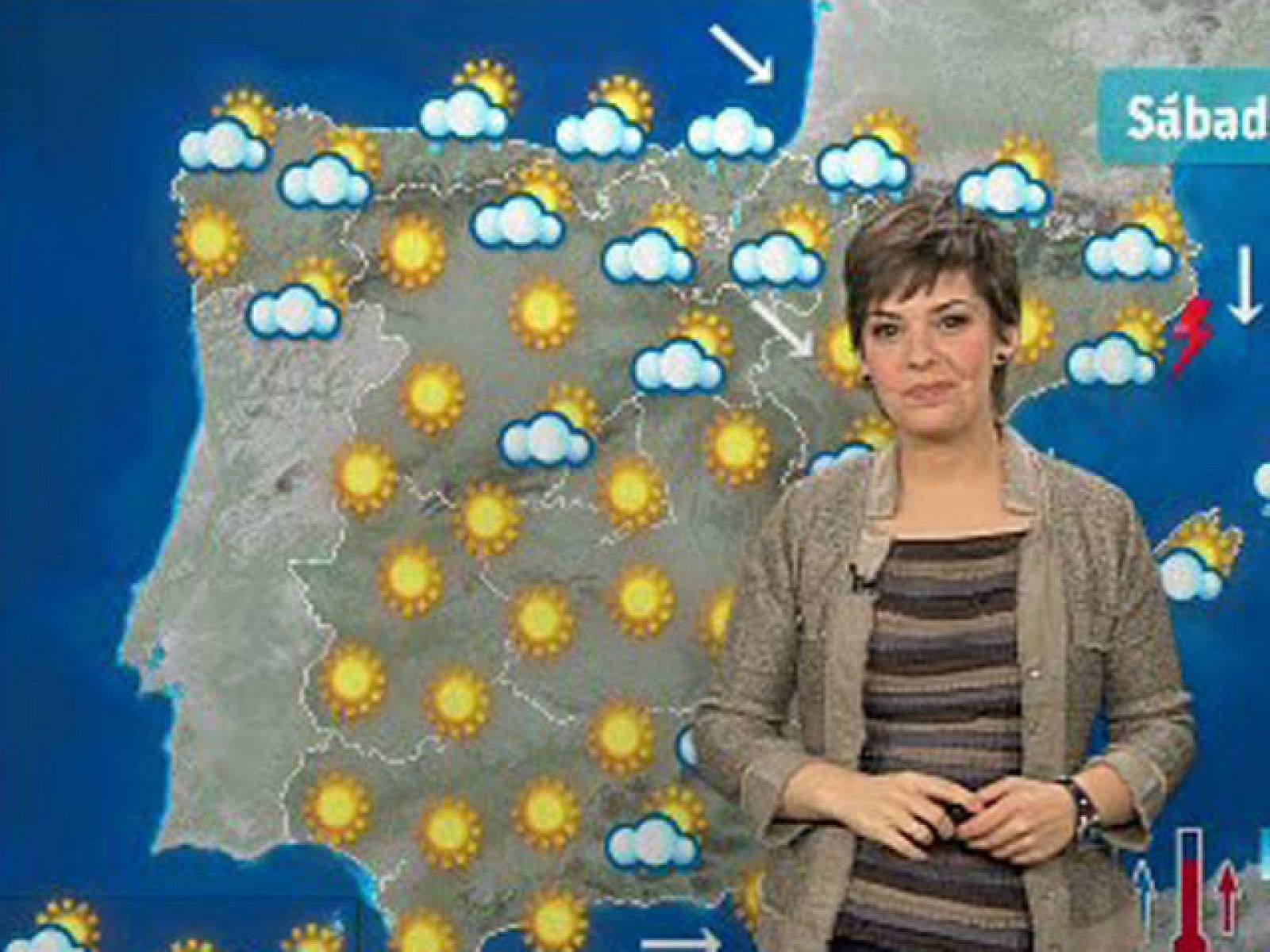 Muy nuboso en el área cantábrica, Alto Ebro y Pirineos