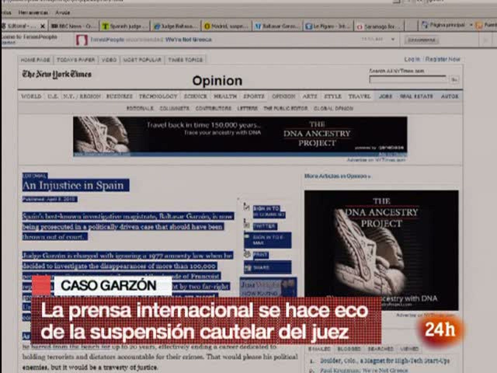 Telediario Internacional. Edición 13 horas. (15/05/10)