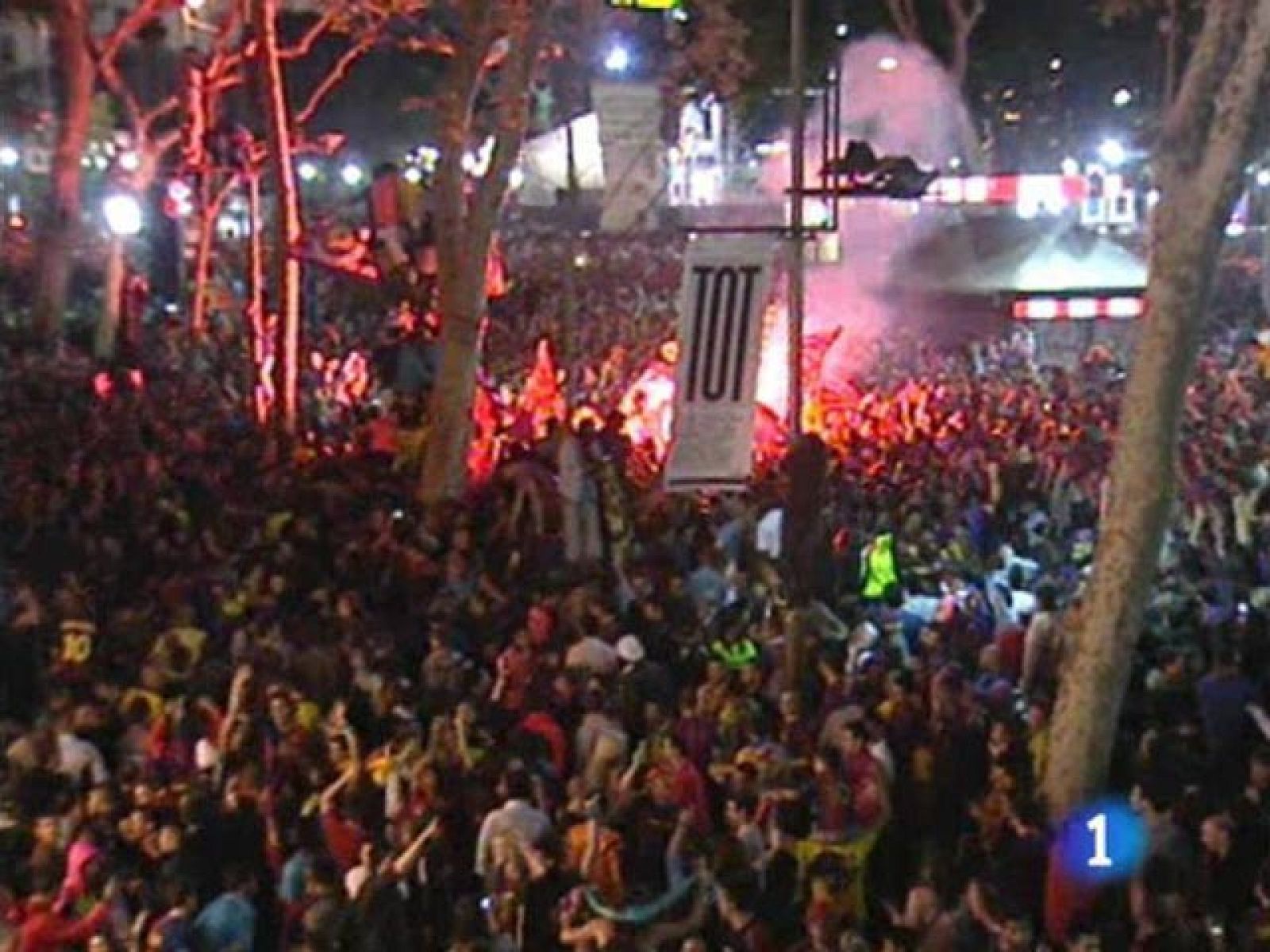 Canaletas celebra la Liga | Ver