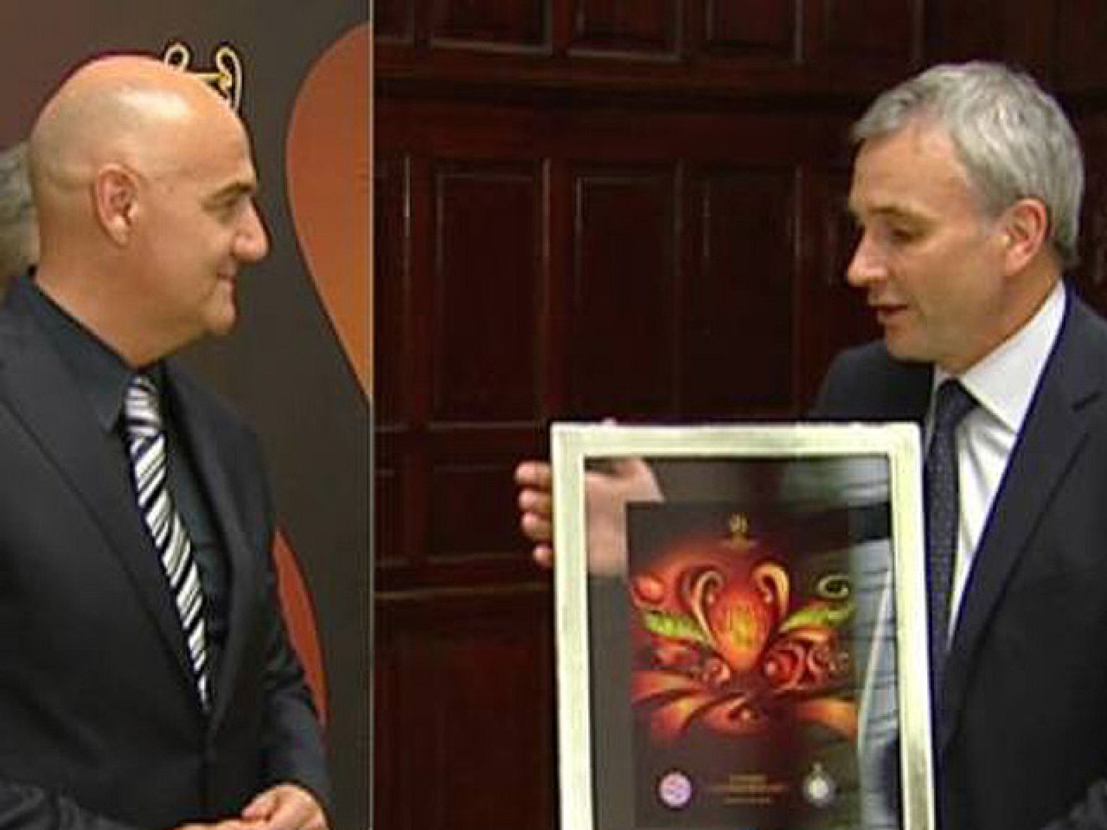 El Secretario General, Gianni Infantino, ha entregado un premio a TVE en reconocimiento a la calidad y el esfuerzo realizado en la cobertura de la Champions.