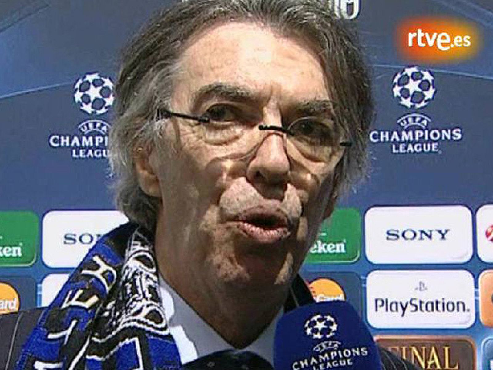 El presidente del Inter de Milán, Massimo Moratti, ha agradecido a sus jugadores y a su entrenador el trabajo que han hecho, al lograr culminar el sueño del equipo y de la ciudad. Asimismo, dice que "no sabe" como hará para retenera Mourinho.
