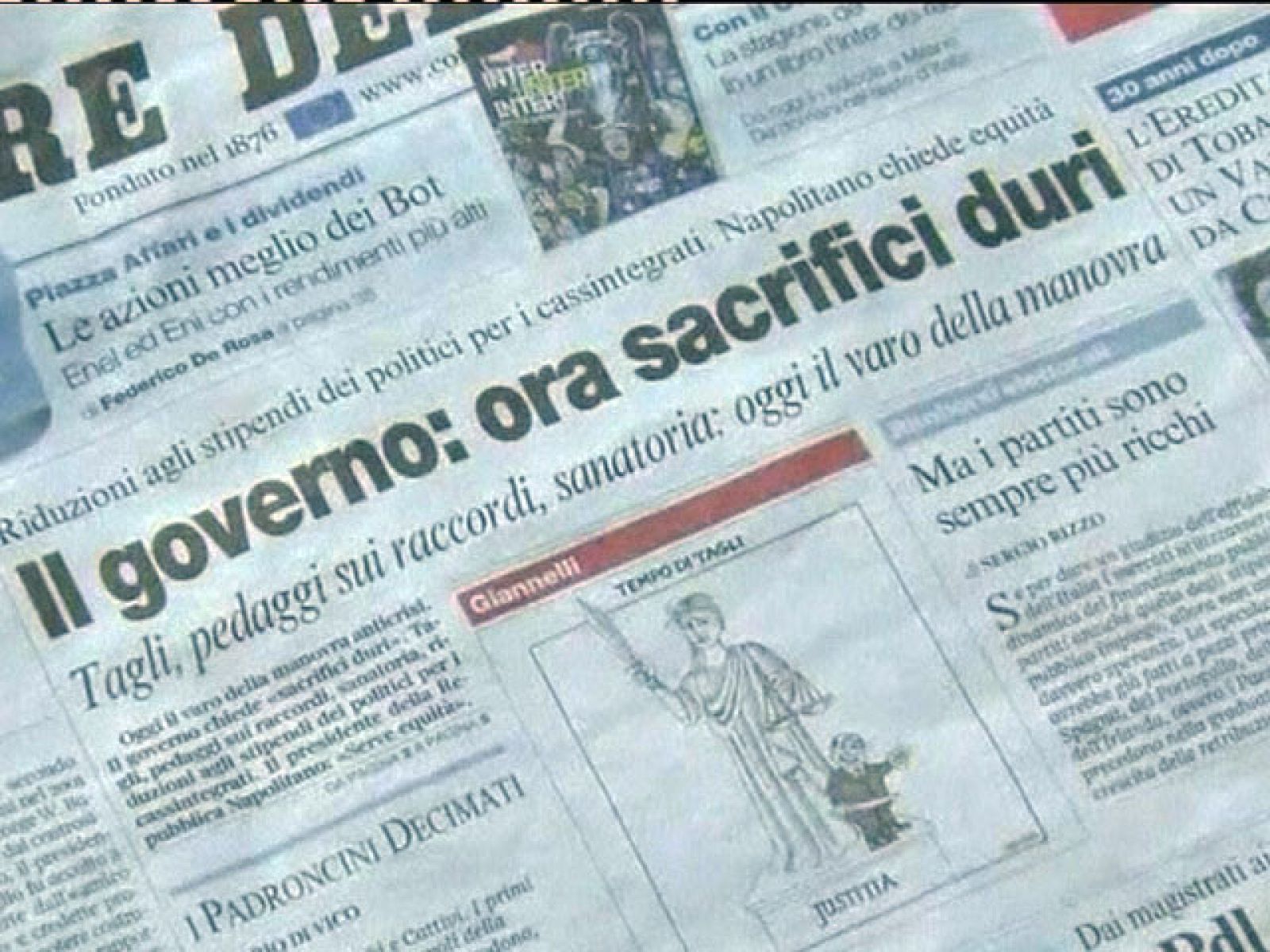 El Gobierno italiano tiene previsto aprobar un plan de ajuste para ahorrar 24.000 millones de euros | Ver