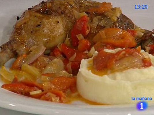 RTVE Cocina - Pollo asado con salsa de uvas