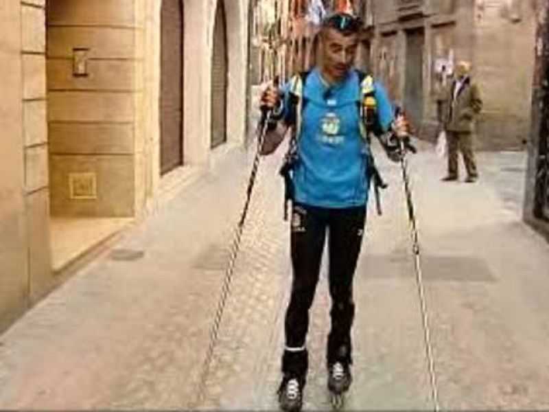 Peregrino sobre patines | Ver