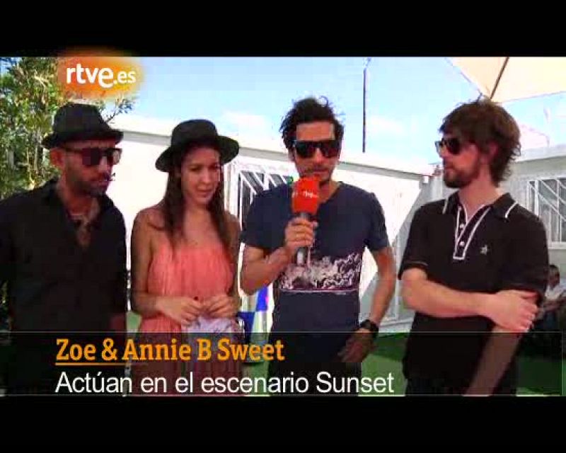 Zoé y Annie B.Sweet han tocado en el Escenario Sunset | Ver