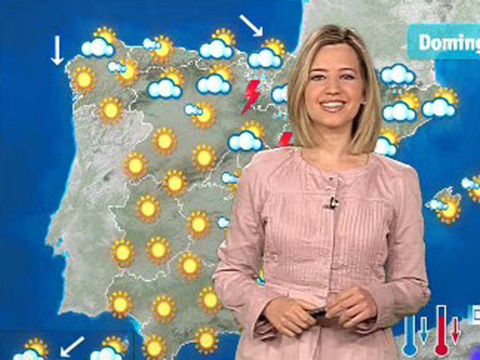 Chubascos y tormentas en el este y descenso de temperaturas en el norte