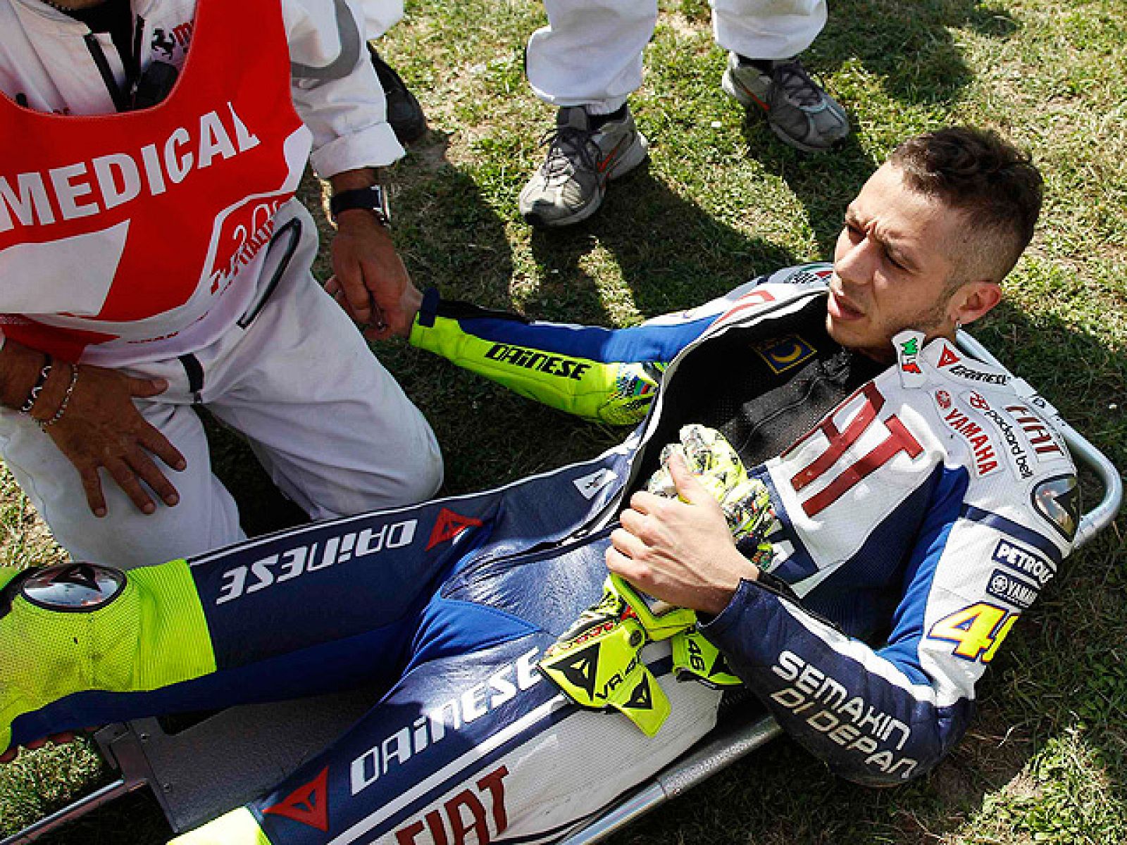 El peor día de Valentino en toda su carrera como piloto se vivió un 5/06/2010 en Mugello, el circuito que era su casa.