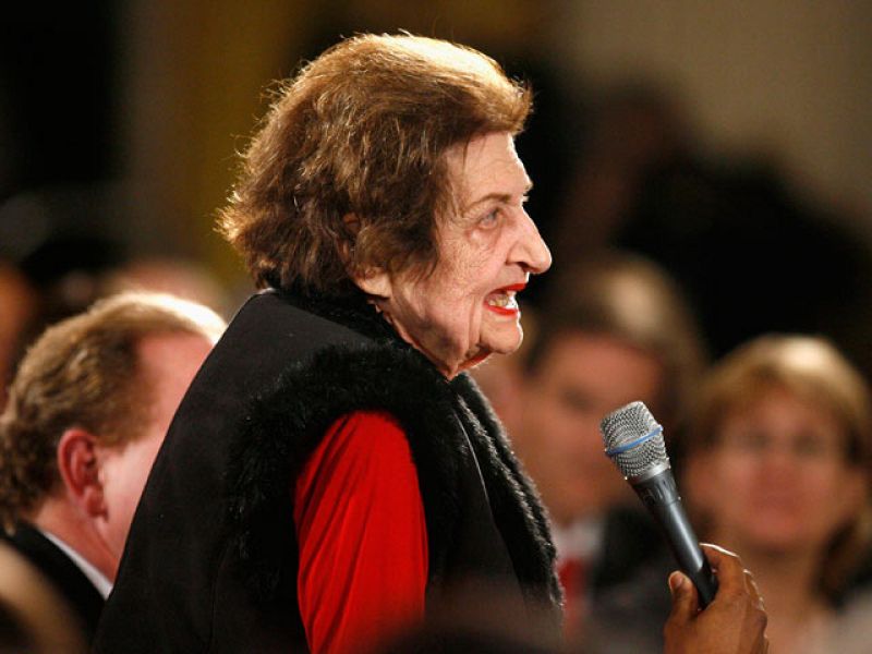 Unos comentarios sobre Israel le cuestan el puesto de trabajo a Helen Thomas | Ver