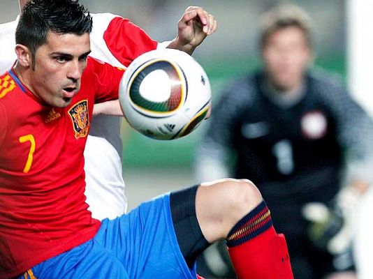  - Villa remata un pase de Iniesta 1-0