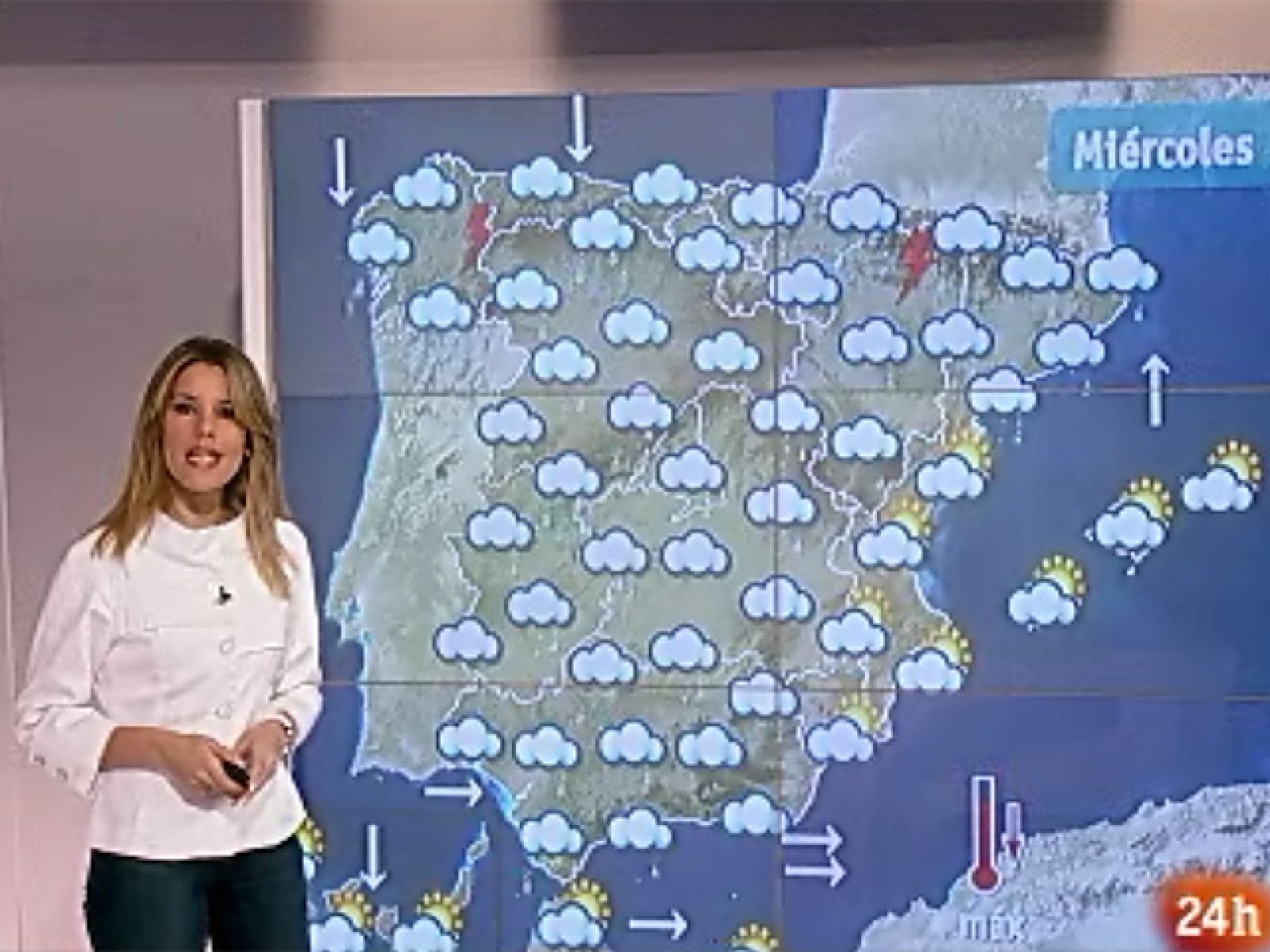 Hasta 10 grados menos