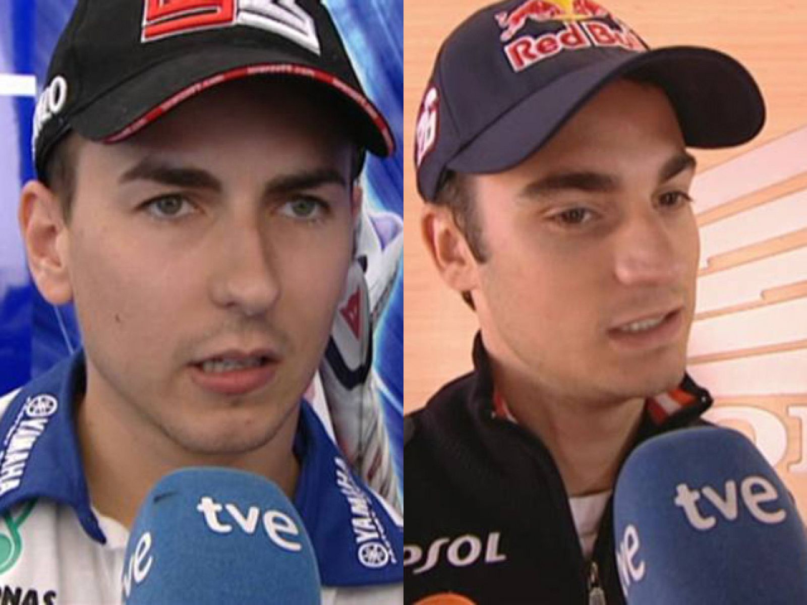 Lorenzo y Pedrosa animan a 'La Roja' | Ver