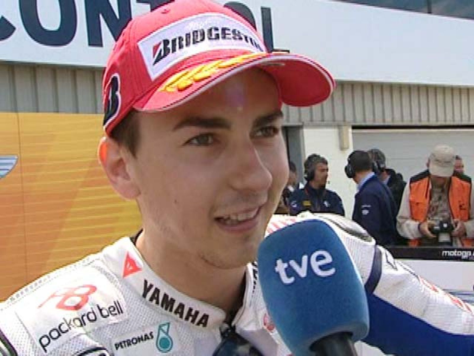 El piloto mallorquín, muy satisfecho con su victoria en Silverstone.