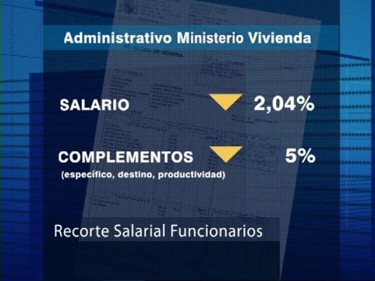  - Primera nómina con recorte salarial